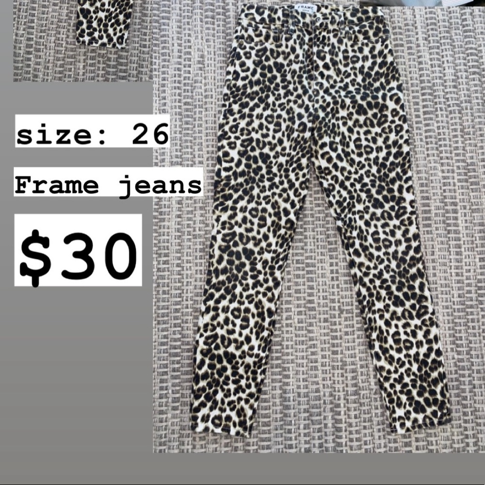 Cheetah Print FRAME Jeans | In Great Condition